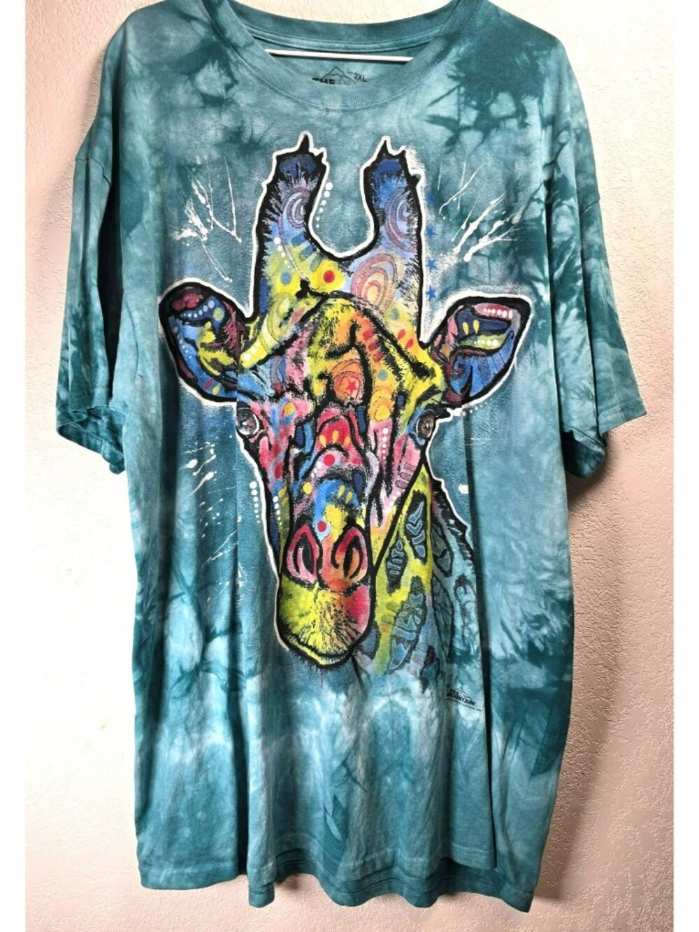The Mountain Fossil Rim Wildlife Center Graphic Giraffe Tee T Shirt Mens 2XL
